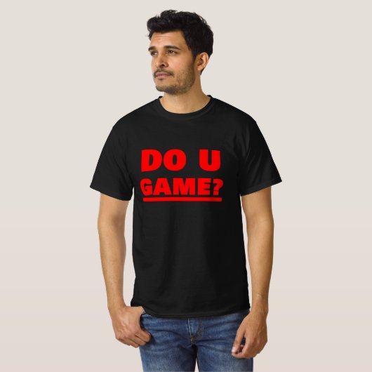 U GAME? ROOD T-SHIRT (Voorkant volledig)