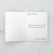 U geeft me Dagdromen Kaart (Binnen)