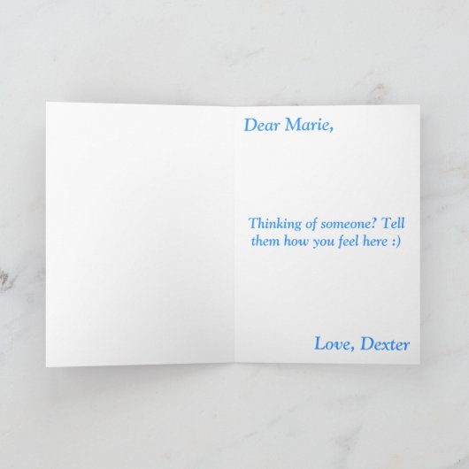 U geeft me Dagdromen Kaart (Binnen)