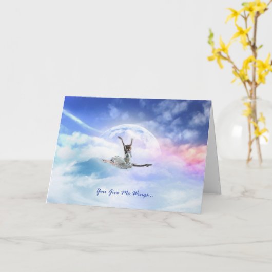 U geeft me Vleugels Kaart (Gele Bloem)