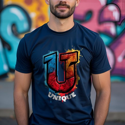 "U" Got the Look:  Graffiti Monogram T-shirt