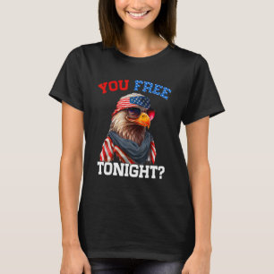 U gratis vanavond VS vlag kale adelaar 4 juli T-shirt