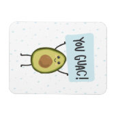 U Guac met leuke avocado Magneet (Horizontaal)