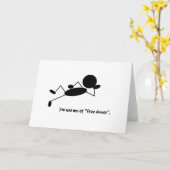 U had me bij Vrij Diner - Om het even welke Groet Kaart (Gele Bloem)