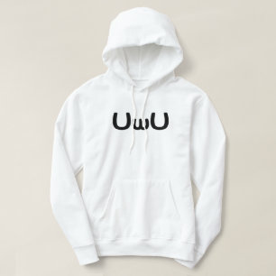 U Happy Anime Face Emoticon Hoodie