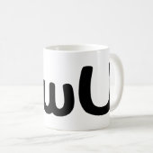 U Happy Anime Face Emoticon Koffiemok (Voorkant rechts)