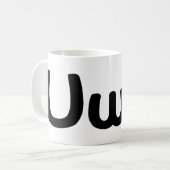 U Happy Anime Face Emoticon Koffiemok (Voorkant links)