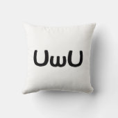 U Happy Anime Face Emoticon Kussen (Achterkant)