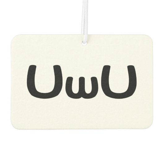 U Happy Anime Face Emoticon Luchtverfrisser (Achterkant)