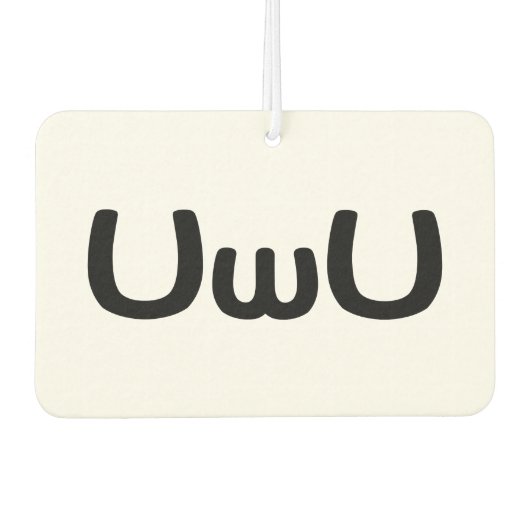 U Happy Anime Face Emoticon Luchtverfrisser (Voorkant)