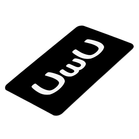 U Happy Anime Face Emoticon Magneet (Linkerzijde)