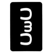 U Happy Anime Face Emoticon Magneet (Verticaal)