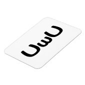U Happy Anime Face Emoticon Magneet (Linkerzijde)