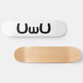 U Happy Anime Face Emoticon Persoonlijk Skateboard (Horizontaal)