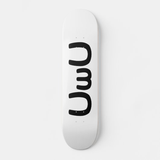 U Happy Anime Face Emoticon Persoonlijk Skateboard (Voorkant)