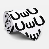 U Happy Anime Face Emoticon Stropdas (Opgerold)