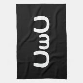 U Happy Anime Face Emoticon Theedoek (Verticaal)