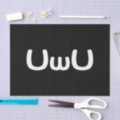 U Happy Anime Face Emoticon Tissuepapier (Craft)