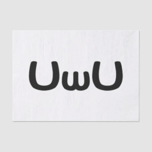 U Happy Anime Face Emoticon Tissuepapier