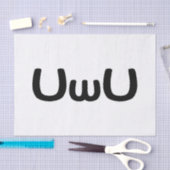 U Happy Anime Face Emoticon Tissuepapier (Craft)