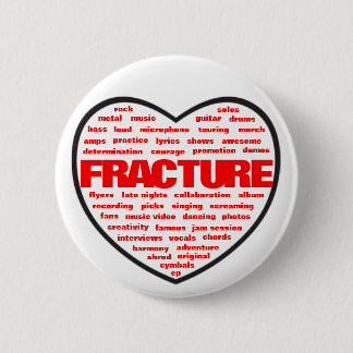 U hartfractuur ronde button 5,7 cm