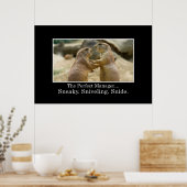 U hebt alle kwaliteiten van een grote manager [XL] Poster (Keuken)