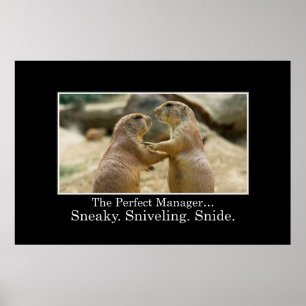 U hebt alle kwaliteiten van een grote manager [XL] Poster