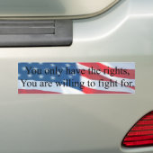 U HEBT ALLEEN DE RECHTEN BUMPERSTICKER (Op auto)