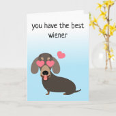 U hebt de Beste Worst Hond Verjaardag Kaart (Gele Bloem)