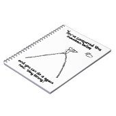 U hebt deze bergplaats voor Blocnote veroverd Notitieboek (Linkerzijde)