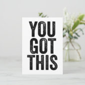 U hebt deze // Inspirerend blanco groeten Kaart (Staand voorkant)