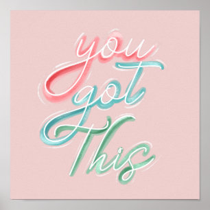 U hebt dit vun Typografische Motivatie citaat Poster