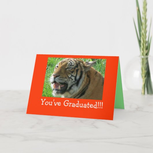 U hebt!! een diploma behaald! kaart (Voorkant)