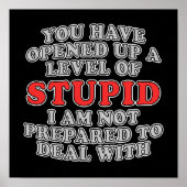 U hebt een niveau van stoutmoedigheid opengesteld poster (Voorkant)