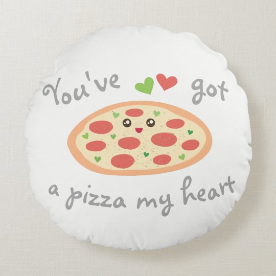 U hebt een Pizza Mijn Woordspeling van de Liefde Rond Kussen
