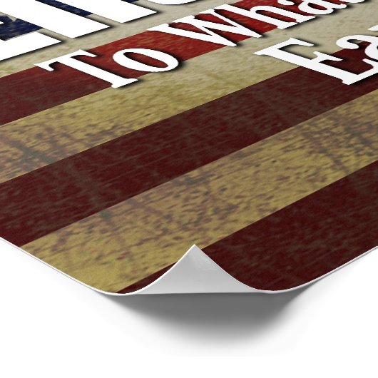 U hebt geen recht op wat ik heb verdiend poster (Hoek)