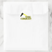 U hebt het ronde sticker (Tas)