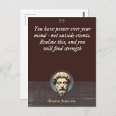 U hebt macht over uw geest - niet buitengebeurteni briefkaart (Voorkant / Achterkant)