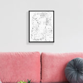 U hebt mij Premium Wrapped Canvas (glanzend) gekl Afdruk (Insitu (Woonkamer))