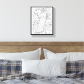 U hebt mij Premium Wrapped Canvas (glanzend) gekl Afdruk (Insitu (Slaapkamer))