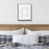 U hebt mij Premium Wrapped Canvas (glanzend) gekl Afdruk (Insitu (Slaapkamer))