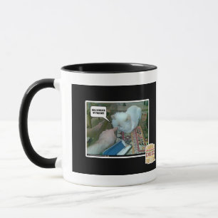 U hebt mijn gezicht ingeduwd! mok