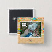 U hebt mijn gezicht ingeduwd! vierkante button 5,1 cm (Voorkant /achterkant)