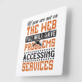 U hebt problemen met de toegang tot services vierkante klok (Hoek)