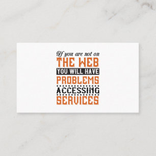 U hebt problemen met de toegang tot services visitekaartje