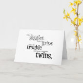 ***U HEBT TWINS*** CONGRATEN AAN U BEIDE KAART (Gele Bloem)