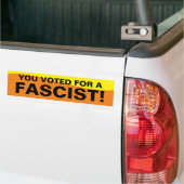 U HEBT VOOR EEN SNELLER GESTEMD BUMPERSTICKER (Op Truck)
