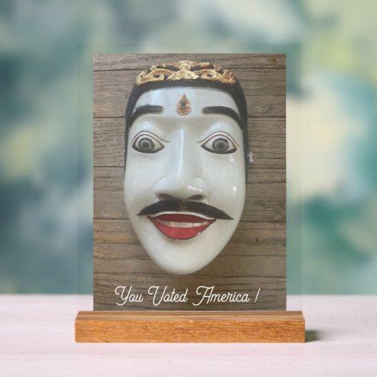 U heeft gestemd acryl bord (Neutraal)