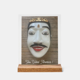 U heeft gestemd acryl bord