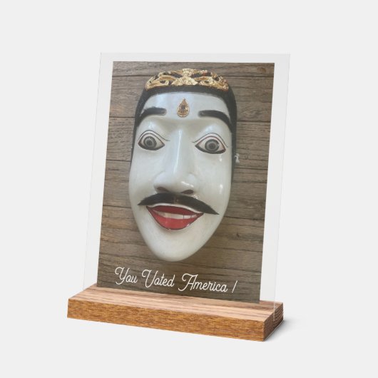 U heeft gestemd acryl bord (Hoek)